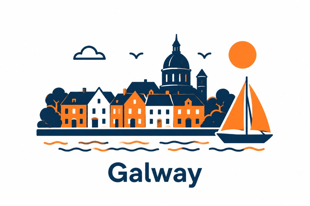 Galway skyline illustration