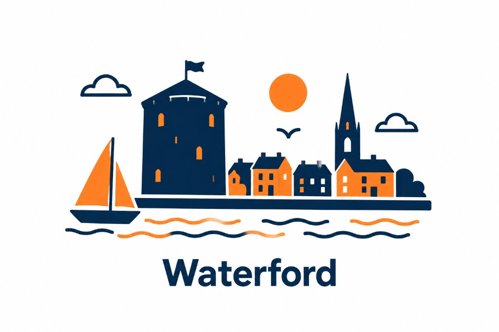 Waterford skyline illustration